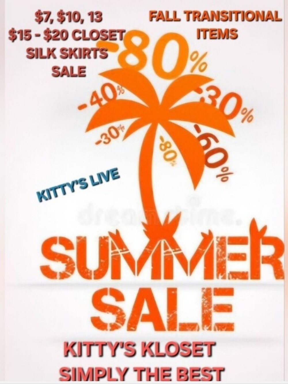 JOIN ME LIVE @2:45PM EDT 4 SUMMER CLOSET BLOWOUT $8-$15 &🔥SIILK ITEMS $15-$30